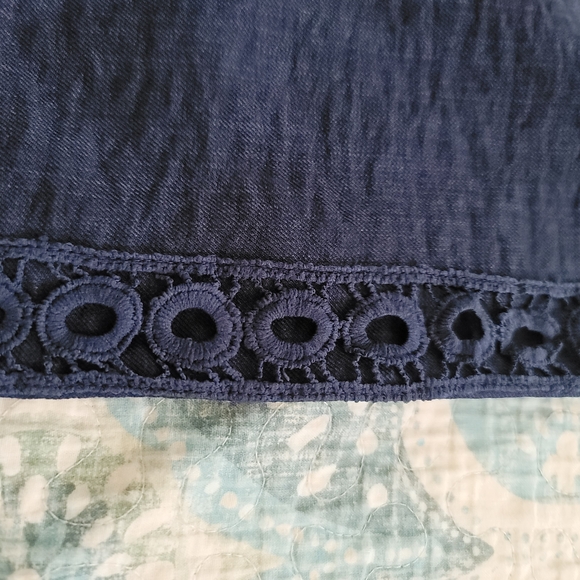 Navy Blue Drawstring Pants - Picture 2 of 5